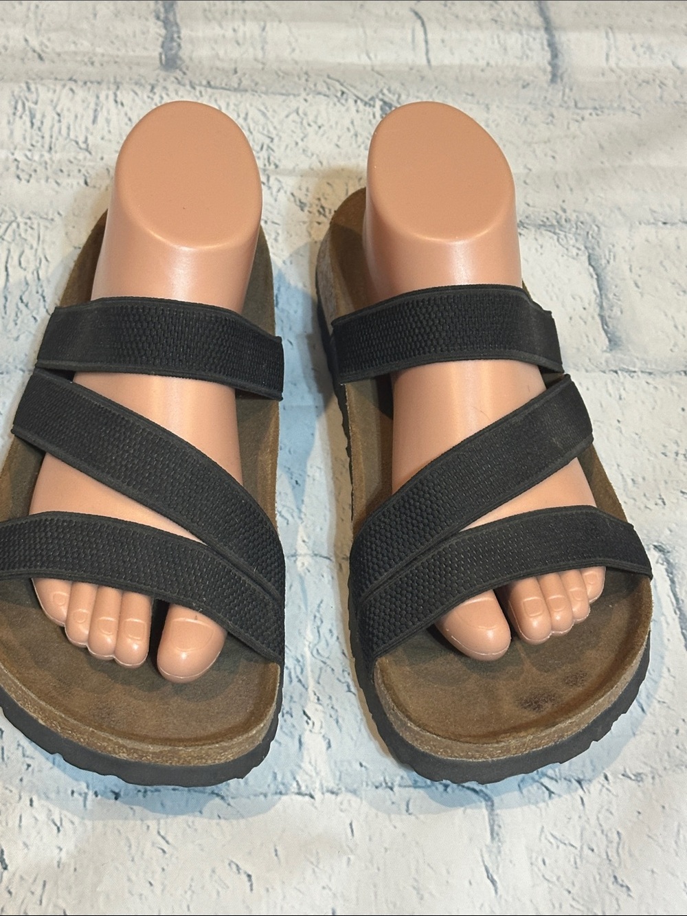 Birkenstock Women’s Black Strappy Comfort Sandals - Casual Slip-On
